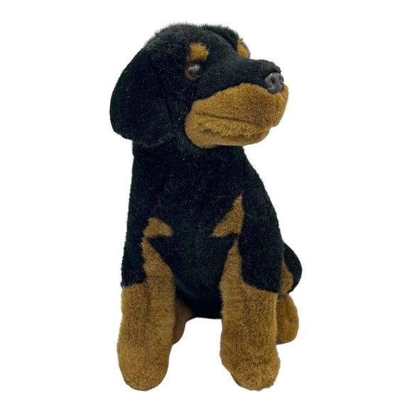 E & J Limited Rottweiler Prima Classic Collection Realistic Plush Dog 12” Rottie - Picture 3 of 9